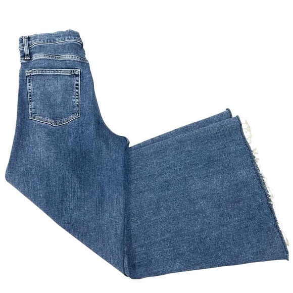 Frame Le Palazzo Crop Wide Leg High Rise Casual Denim Jeans Women’s 30 - Picture 13 of 16